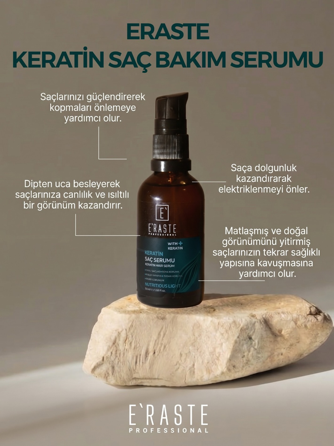 Eraste Keratin saç bakım serumu